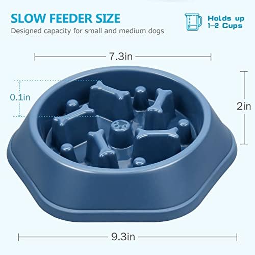 UPSKY Slow Feeder Dog Bowl Anti-Chocking Slower Feeding Pet Puzzle Bowls - Image 2