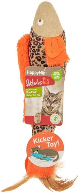 Petlinks HappyNip Fun Fins Kicker Cat Toy, Contains Silvervine & Catnip - Tan, One Size - Image 2