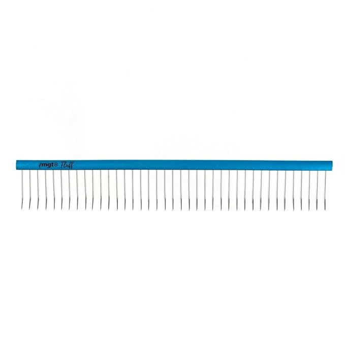 Dog and Cat Grooming Combs Contour Custom Coat Fur Finishing Shape Fluff Style and Primp (10 inch Fluffing Comb)
