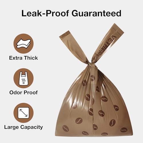 VETRESKA Dog Poop Bags with Handles 450 Count, Coffee Scented Waste Bags - Image 2