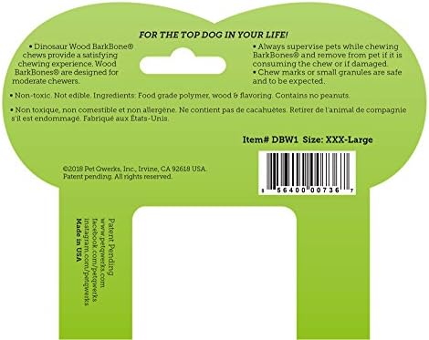 Pet Qwerks Original BarkBone - Nylon Dog Bone for Aggressive Chewers - BBQ Flavor - 7.75" - Image 2