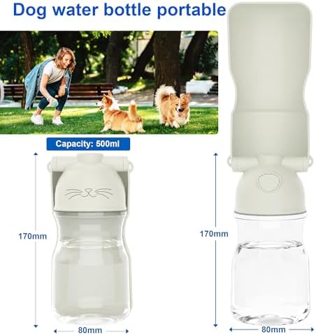 Amerisun Dog Water Bottle, 16.9 OZ Collapsible Leak-Proof Pet Water Bowl - Image 2