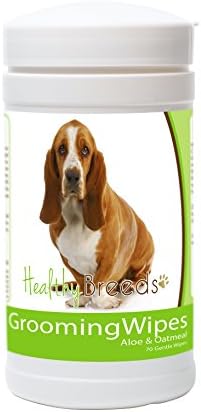 Healthy Breeds Basset Hound Grooming Wipes 70 Count,White by HealthyBreeds