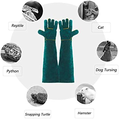 Animal Handling Gloves - 60CM Durable Bite & Scratch Resistant Gloves for Bathing, Grooming, Welding, Handling Dogs, Cats, Birds, Snakes, Parrots, Lizards, Reptiles - Image 2