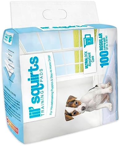 Lil' Squirts Puppy Training Pads 100 Pack for Potty Training & Housebreaking, UltraLock Absorbent Core, Leak-Proof, Odor Control - Image 2
