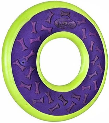 Hero Outer Armor, Fetch Ring Dog Toy, Floats & Squeaks, Purple