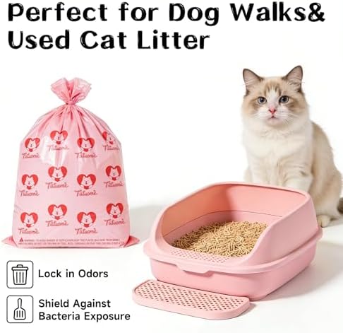 Dog Poop Bags Rolls Extra Thick Odor-Blocking Pet Waste Bags for Dog Walking and Cats, 300 Bags - Image 5