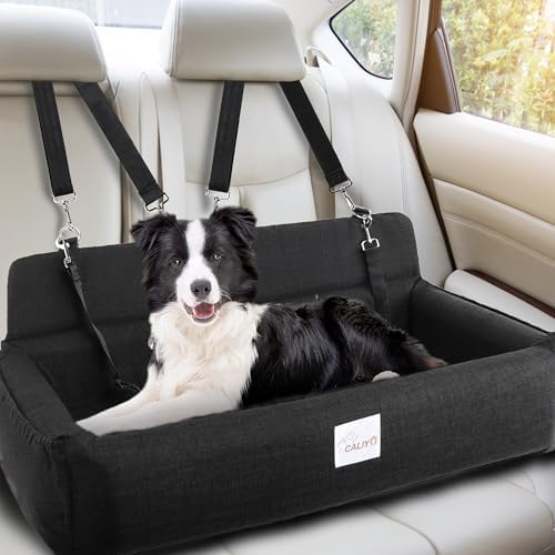 Medium to Large Dog Car Seat,Suitable for All Dog Breeds, Memory Foam Booster Cushion,Waterproof and Washable Pet Car Bed - Image 2