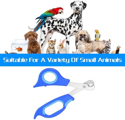 Stainless Steel Bearded Dragon Claw Trimmer, Reptile Clippers for Small Reptiles, Turtle, Chameleon, Hedgehog(Blue) - Image 7