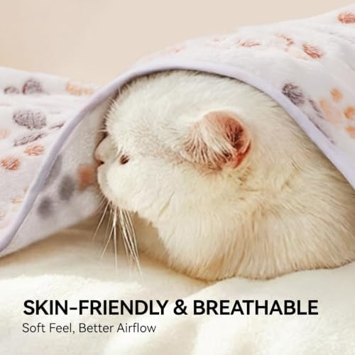 LINENLUX Dog Blankets 3-Pack, Super Soft Fluffy Fleece Pet Throw Warm - Image 6
