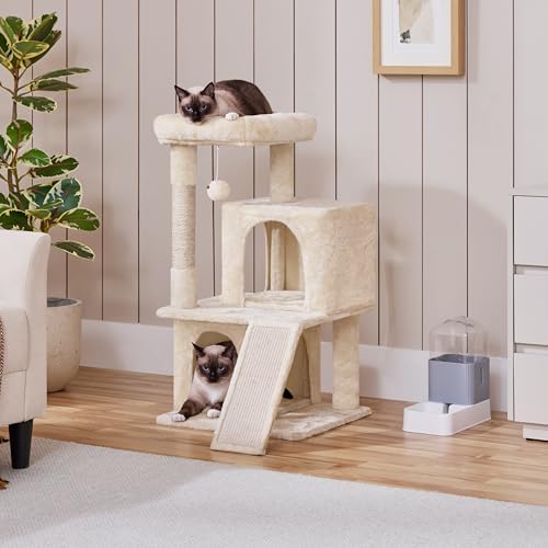 Yaheetech 36in Cat Tree Tower with Large Perch for Senior Kittens - Image 2