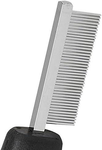 Master Grooming Tools Face & Finishing Combs — Ergonomic Combs for Grooming Dogs, 6¼", Black - Image 2