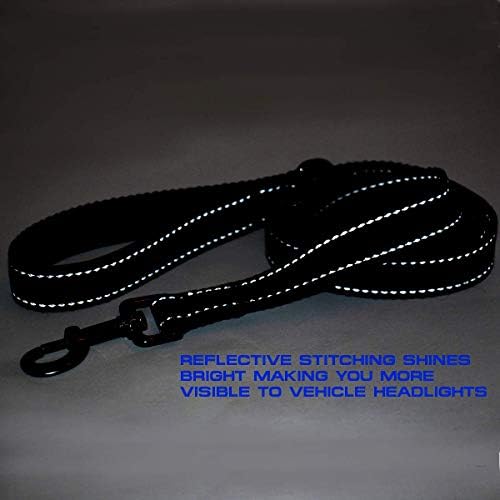 Max and Neo Double Handle Traffic Dog Leash - Reflective, Donates to Dog Rescue (Purple, 6 FT) - Image 5