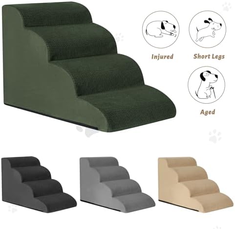 Aodisman Dog Steps for Bed or Couch,4-Step Pet Stairs Ramp for Small Dogs - Image 7