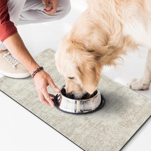 Dog Food Mat for Floors Waterproof Quick Dry Pet Placemat Cat Feeding Bowls Mats for Food and Water, Eco-Friendly Dog Accessories Diatomite Pets Supplies 12" X 20" - Image 7