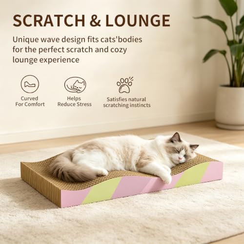 Cat Scratching Board 2-Pack, Reversible Cat Scratcher Pad, Large - Image 7