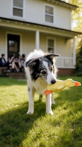 Tamu style Yellow Duck Dog Toy, 11-Inch Squeaky Toy for Small & Medium Dogs - Image 7