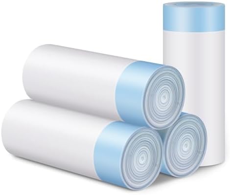 4 * 20 Count Trash Bags for Automatic Cat Litter Box Self Cleaning, Replacement Extra Large Liners for Robot Box, 4 Rolls Drawstring Waste Bags, 18 x 18 Inches(4 Rolls/80 Counts) - Image 5