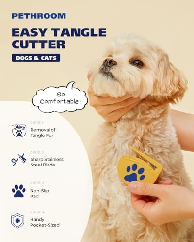 PETHROOM Easy Tangle Cutter for Dogs & Cats, Professional Dematting Tool - Image 2