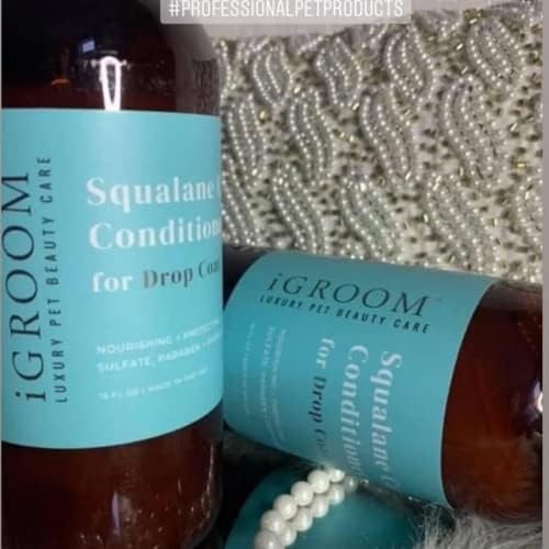 iGroom Squalane Care Dog Shampoo for Dropcoats, Luxury Pet Beauty Care, Reduce Breakage and Split Ends, Promotes Strong and Healthy Hair, Made in USA, 16 oz - Image 6