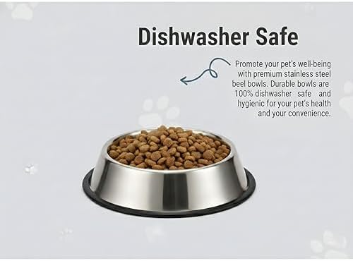 Loving Pets Stainless Steel Non-Tip Dog Bowl – Heavy Duty No Spill Dog Bowl with Removable Rubber Base – Durable, Non-Skid Stainless Steel Dog Food Bowl & Dog Water - Image 7
