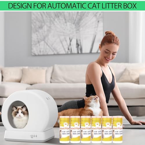 120 Count 18" x 12.6" Cat Litter Box Liners, Replaced Trash Bags Fit for Cat Litter Box MW-SC01/MW-SC02/MW-LR01,Thick Heavy Duty Drawstring Replacement Waste Drawer Liners for Automatic Litter Box - Image 7