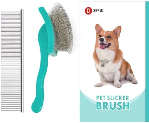 Doodle Brush for Dogs - Goldendoodle Brush with Poodle Comb - Goldendoodle Must Haves Grooming Tools - Pet Comb Value Kit Designed for Doodles, Labradoodles, Bernedoodles - Large-Extra Long Pin 31mm - Image 5