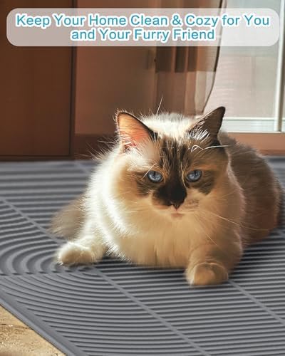 Extra Large Cat Litter Mat XL, 47" x 35", Silicone Waterproof - Image 7