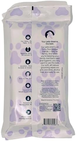 ALŌH Hypoallergenic Multi-Purpose Pet Wipes, All-Natural & Unscented - Image 7