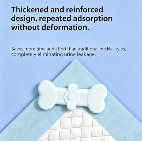 2 Pack Potty Training Pad Magnetic Holder Compatible for Leg-Lifting with Strong Adhesive and Magnets for Any Size Puppy Pads Indoor Dogs House Wall - Image 2