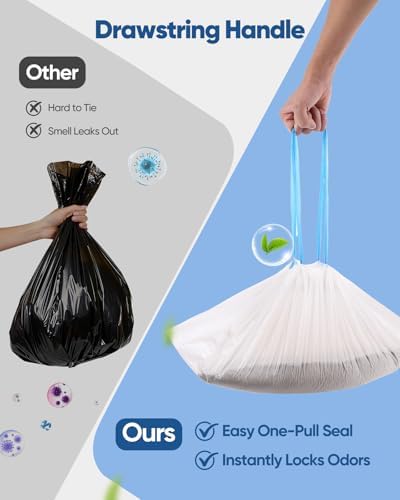 50 Count Drawstring Cat Litter Bags for Automatic Litter Boxes - Image 6