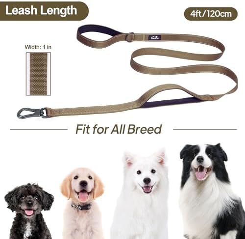 Twoear 4FT 1IN Heavy Duty Dog Leash for Large Dogs with 2 Padded Handles - Image 7