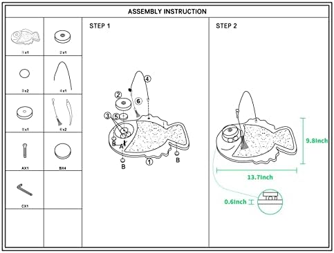 Petest Interactive Cat Toy Natural Sisal Cat Scratcher Toy with Catnip Balls, Fish Design - Image 7