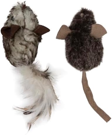 Mad Cat Double Trouble Mice Catnip Cat Toy with Real Mouse Sound, 2 Pack - Image 6