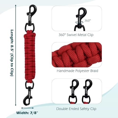 PetBonus Dog Collar Safety Clip, Handmade Prong Collar to Harness Connector - Image 2