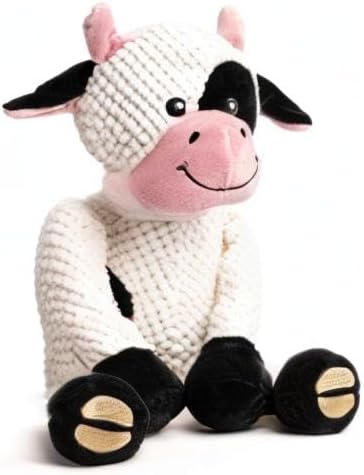 fabdog Floppies Plush Dog Toy - Cute & Durable Squeaky Dog Toys - Best Squeak Toy for Puppies and All Breeds | Ideal Pet Gift| Large Cow - Image 6