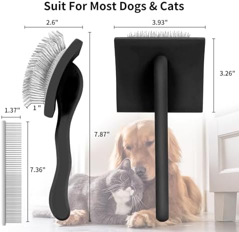 Slicker Brush for Dogs, Doodles, Poodles & Long Haired Cats - Image 7