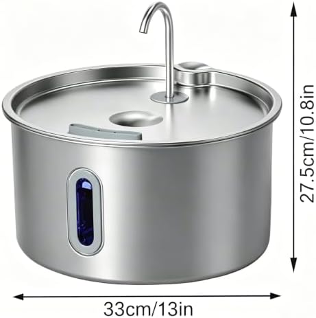 Stainless Steel Dog Water Fountain 12L for Large Dogs - Image 2