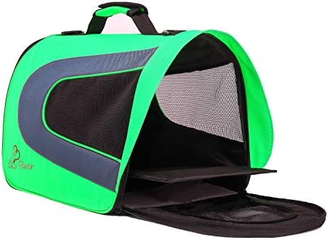 Pawer 18” x 11”x 11” Soft-Sided Foldable Airline Approved Pet Carrier for Cat, Puppy and Small Dog, Washable 600D Oxford Fabric, with Handle and Strap for Carry, Multiple Colors Available - Image 7