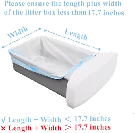 Cat Litter Box Liners with Drawstring – Li-Robot Waste Bags Heavy Duty, Extra Thick Trash Bags for Automatic Cat Litter Boxes (30 Count) – Compatible with MW-SC01/SC02 & MW-LR01, PetCove - Image 2