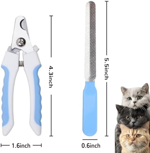 Cat Nail Claw Clippers for Indoor Cats,Dog Nail Clippers Trimmers - Image 2