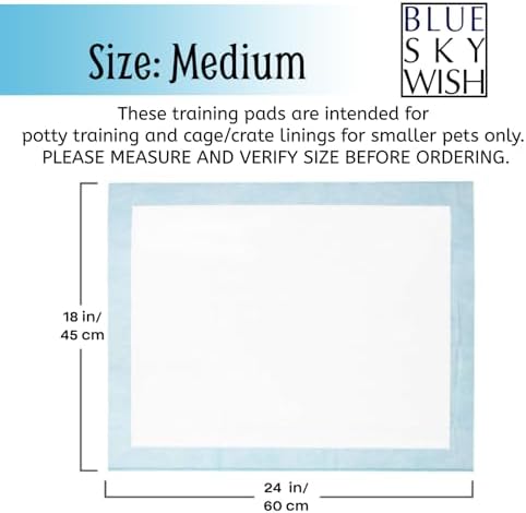 Pet Training Pads, 50 Count Size Medium 18" x 24" Puppy Pads, Absorbent Disposable Pee Pads for Dogs and Puppies (Medium 18x24 inch Pads) - Image 2