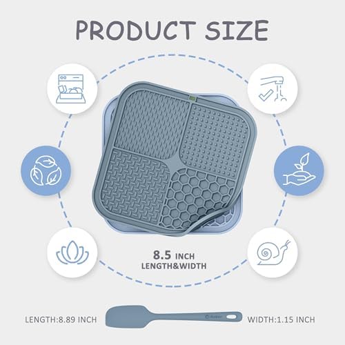 ChefAide 2 Pack Lick Mat for Dogs, Cats & Puppies with Suction Cups - Image 2