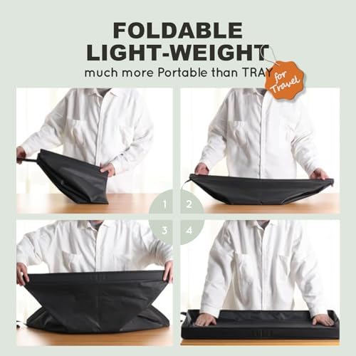HQ4US 4LEGS Large Portable Dog Pee Pads Foldable Liner Base 33''x23'' Training Pad Holder with Fixing Clips, Waterproof, Easy Clean, Indoor Dog Potty - Image 2