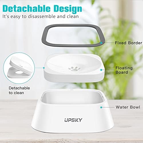 UPSKY 35oz No-Spill Pet Water Bowl, Slow Water Feeder for Dogs and Cats - Image 2