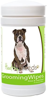 Healthy Breeds Staffordshire Bull Terrier Grooming Wipes 70 Count by HealthyBreeds