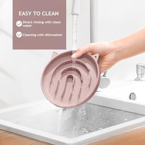 Coomazy Slow Feeder Cat Bowl Silicone Pet Puzzle Feeder for Slow Eating - Image 7