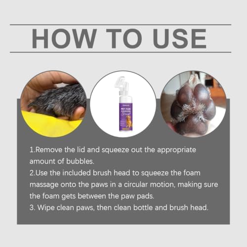 Dog Paw Cleaner Foam for Dogs & Cats, Gentle Formula for Sensitive Paws - Image 2