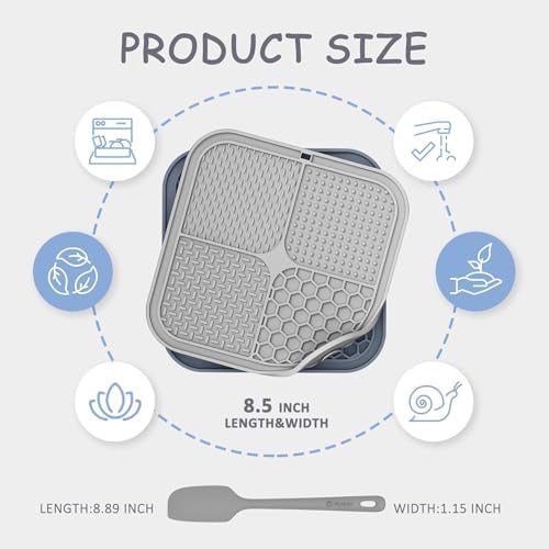 ChefAide 2 Pack Lick Mat for Dogs, Cats & Puppies with Suction Cups - Image 2
