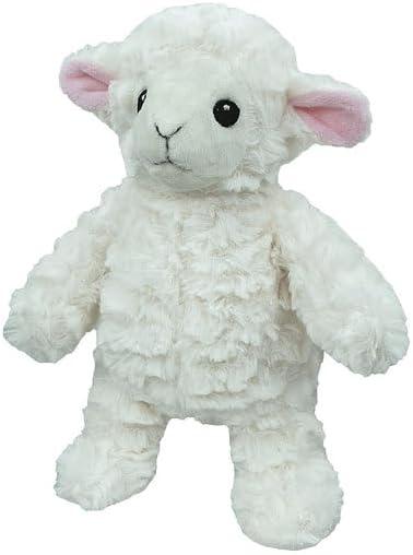 Pet Lou Lamb Shaped Dog Toy, 9-inches Height, White, Squeak Toy, Plush, Pet Toys and Supplies